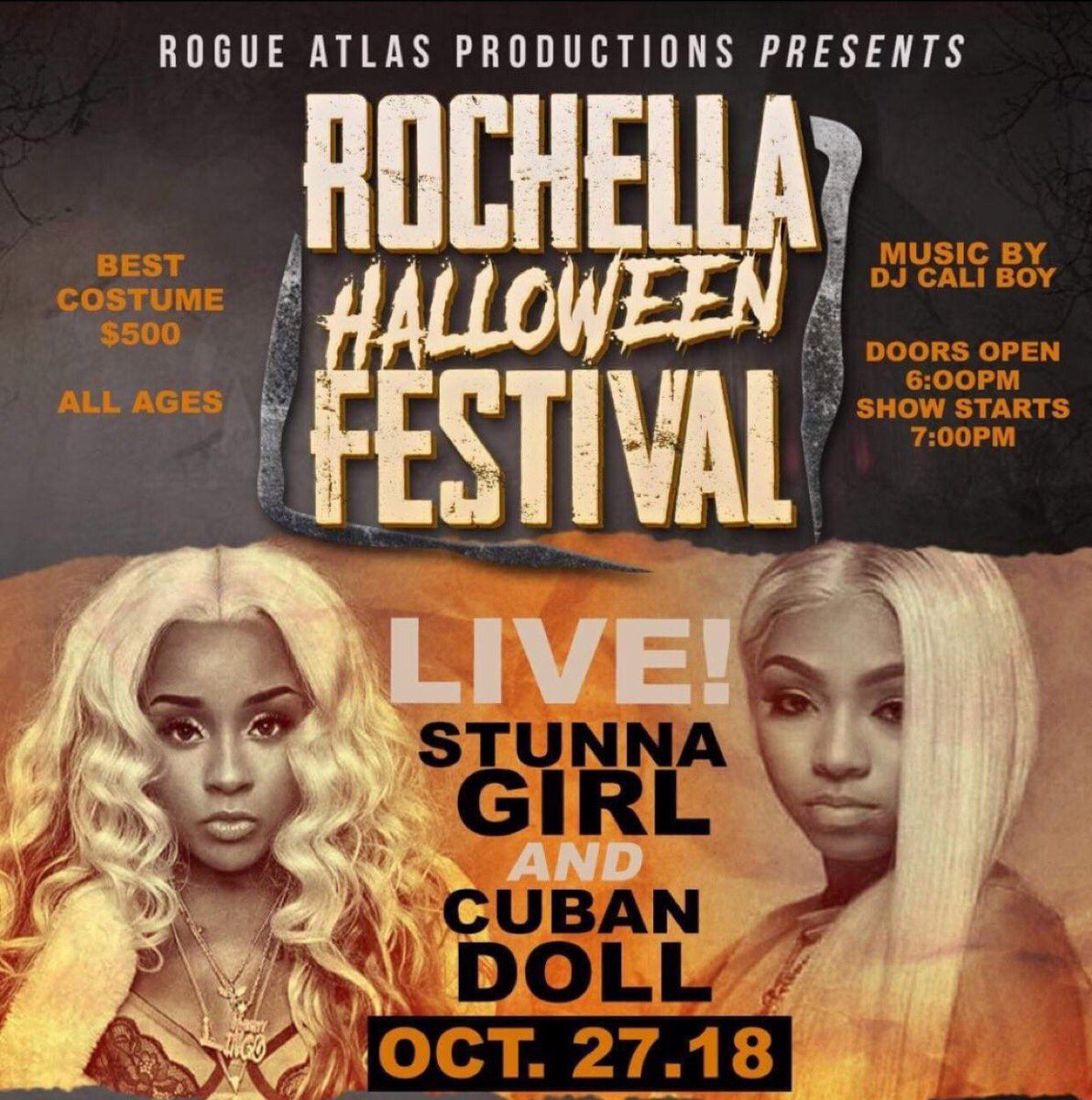 25Darrion's tweet photo. Who need tickets bml asap ! 27th October @starpalace @cubandoll @stunnagirl https://t.co/FG1Nz8N5cG