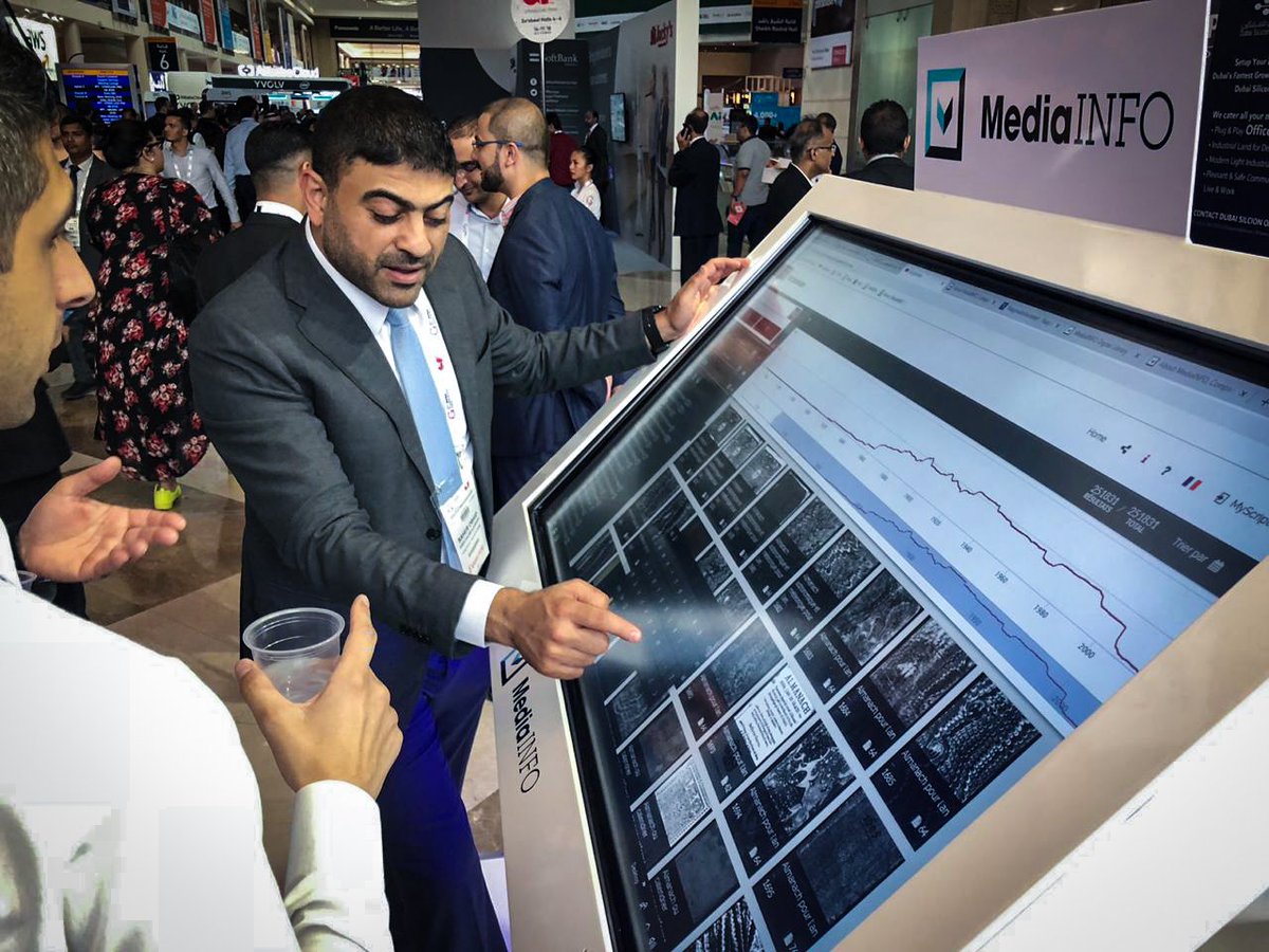 MediaINFO_DL's tweet photo. Our first day at @GITEXTechWeek 2018 was great. Come and meet us, we are at @ForeFrontTec stand in @DubaiWorldTrade Concourse 2 No. CC2-32 and CC2-34. https://t.co/wr2DRnT5M7