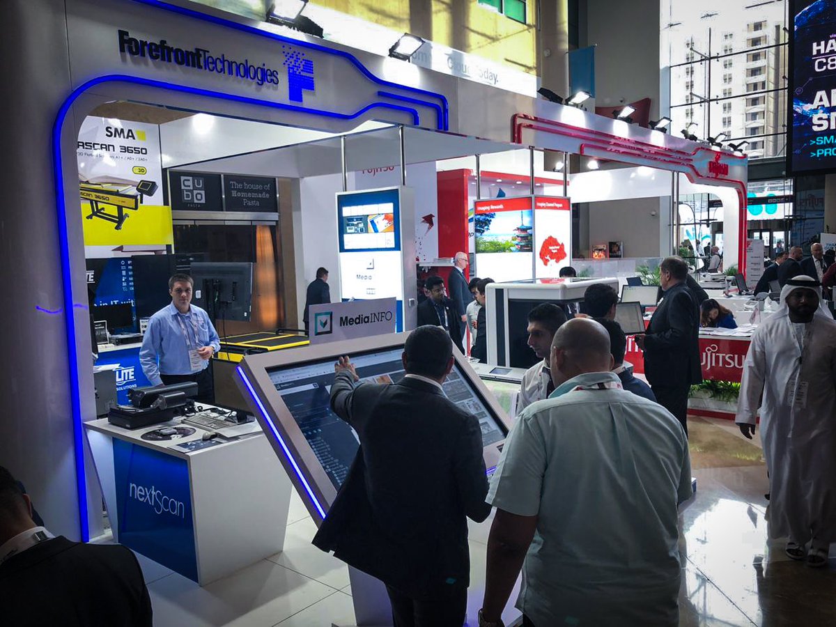 MediaINFO_DL's tweet photo. Our first day at @GITEXTechWeek 2018 was great. Come and meet us, we are at @ForeFrontTec stand in @DubaiWorldTrade Concourse 2 No. CC2-32 and CC2-34. https://t.co/wr2DRnT5M7