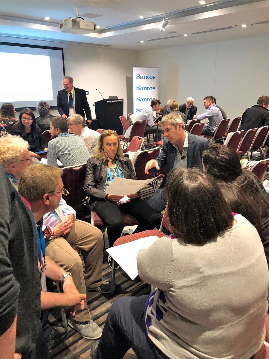 SantosLtd's tweet photo. We were absolutely delighted to sponsor the Santos Education Workshop for #geoscience teachers at the #agcc2018 with the brilliant, passionate world-renowned geoscience educator and BBC filmmaker Professor Iain Stewart. https://t.co/U7bgyXB9xM