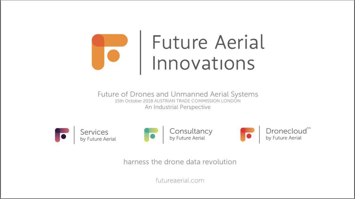 FutureAerial's tweet photo. We’re excited to be speaking at @austria_in_UK today on #FutureofDrones https://t.co/wf3ihJMdOy