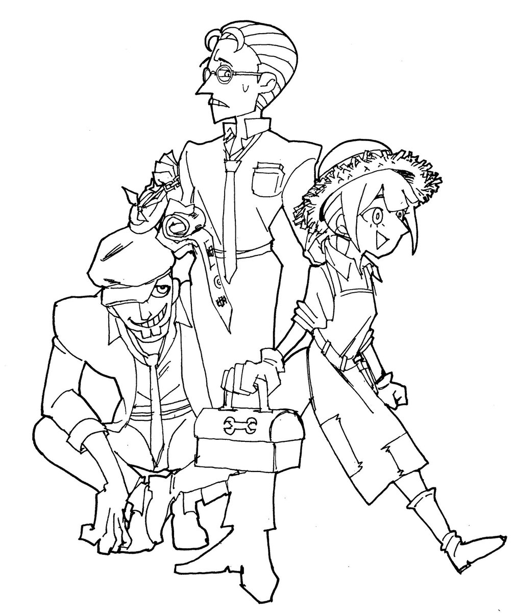 第五人格の楽しい塗り絵！みたいになった