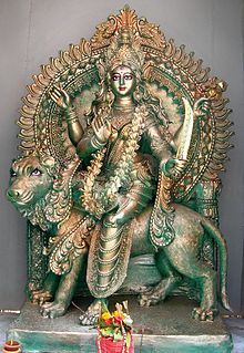 today is sixth day  #Navratri thus day of  #Devi  #Katyayani she is fierce forms of  #Shakti or  #Durga, a  #Warrior  #goddess, that includes  #Bhadrakali &  #Chandika, born to  #Sage  #Katyayan thus this name.first mentioned in  #Taittiriya  #Aranyaka part of  #Yajurveda