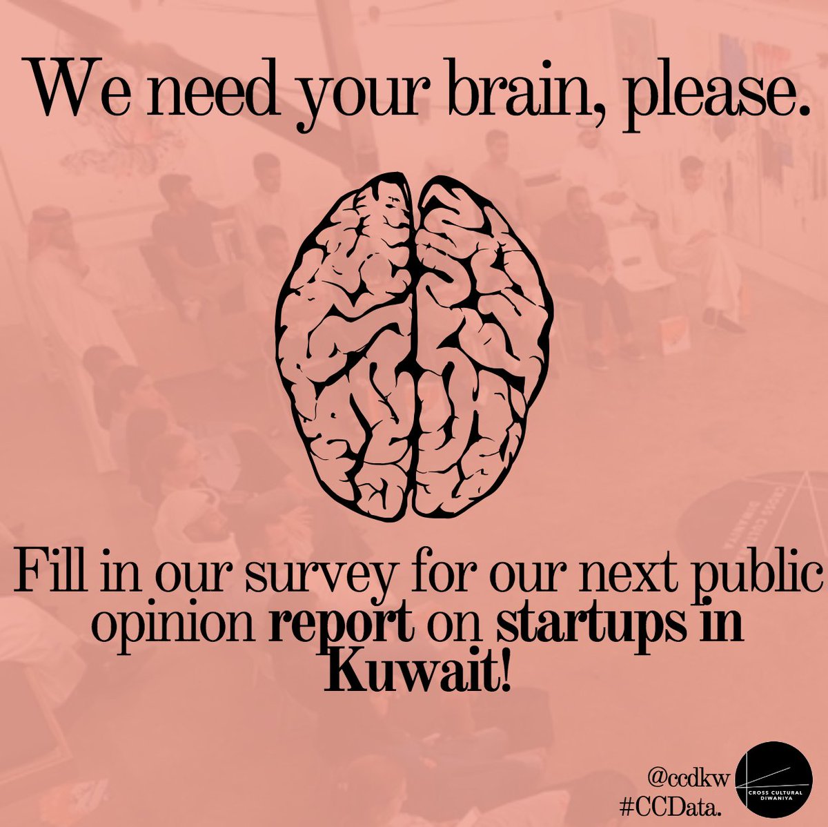 ccdkwt's tweet image. We need your brains for a bit, contribute towards our next public opinion report on the Landscape of Entrepreneurship in Kuwait! 
#kuwait #gcc #ccdata #data #survey #kuwaitdata #kuwaitsurvey #diwaniya #crossculturaldiwaniya 

surveymonkey.com/r/6YW6FNP