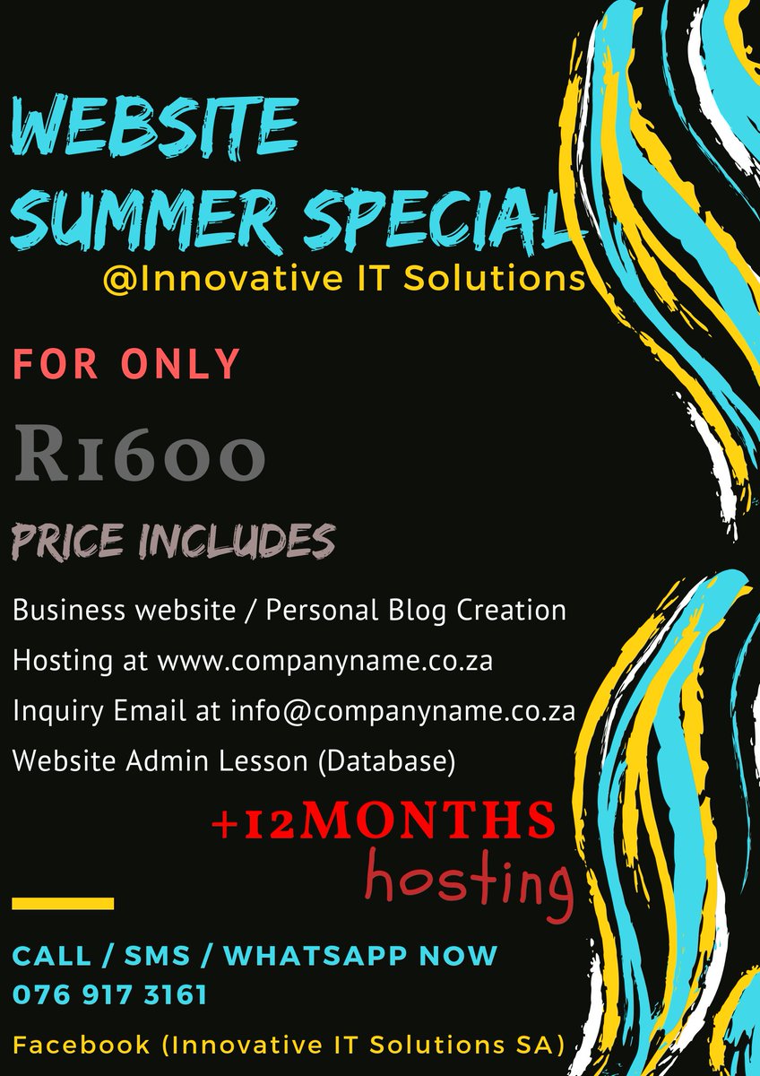 InnovativeSa's tweet image. Get yours done before special ends