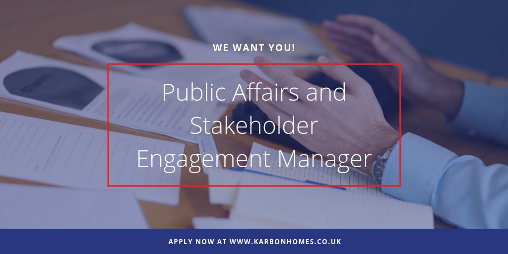 Take a look at our latest vacancy - could you be our new Public Affairs and Stakeholder Engagement Manager? Full details here: ow.ly/xQXB30mbYLu #publicaffairs #jobs #NorthEast #ukhousing