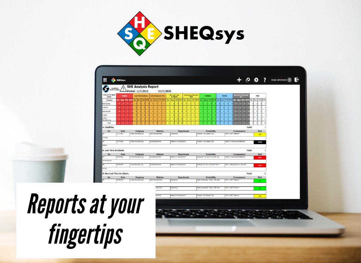 SHEQsys's tweet photo. There are a multitude of different types of reports for each of the modules within SHEQsys, from statistical to graphical analysis.
https://t.co/eqr6SC78gk
#SHEQitOut and #GetSHEQDone with #SHEQsys
#ReportsAtYourFingertips #Reports #ReportingCapabilities #SHEQManagement #Software https://t.co/OGdbyvcv4K