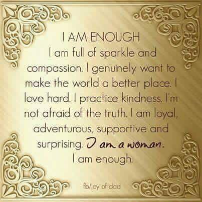 I AM Heidi Powell and "I am enough"...
