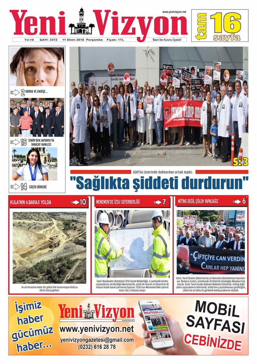yenivizyon gazetesi (@yenivizyong) on Twitter photo #Yenivizyon Gazetesi / Sayı 3372
yenivizyon.net/egazete/yeni-v…
#Aliağa #izmir #dto #Kütahya #Balıkesir #Uşak #Afyonkarahisar #Manisa #Denizli #Muğla #Aydın <a href="/AtillaSertell/">🇹🇷 Atila Sertel</a> <a href="/izmirbld/">İzmir Büyükşehir Belediyesi</a> #şehit <a href="/senolgok/">Şenol Gök</a> <a href="/chpizmiril/">CHP İZMİR İL BAŞKANLIĞI 🇹🇷</a> <a href="/PetkimOfficial/">Petkim</a> #Bilim <a href="/aydinsengul35/">Aydın Şengül</a> <a href="/Akparti/">AK Parti</a> #UNESCO #Yenivizyon Gazetesi / Sayı 3372
yenivizyon.net/egazete/yeni-v…
#Aliağa #izmir #dto #Kütahya #Balıkesir #Uşak #Afyonkarahisar #Manisa #Denizli #Muğla #Aydın <a href="/AtillaSertell/">🇹🇷 Atila Sertel</a> <a href="/izmirbld/">İzmir Büyükşehir Belediyesi</a> #şehit <a href="/senolgok/">Şenol Gök</a> <a href="/chpizmiril/">CHP İZMİR İL BAŞKANLIĞI 🇹🇷</a> <a href="/PetkimOfficial/">Petkim</a> #Bilim <a href="/aydinsengul35/">Aydın Şengül</a> <a href="/Akparti/">AK Parti</a> #UNESCO