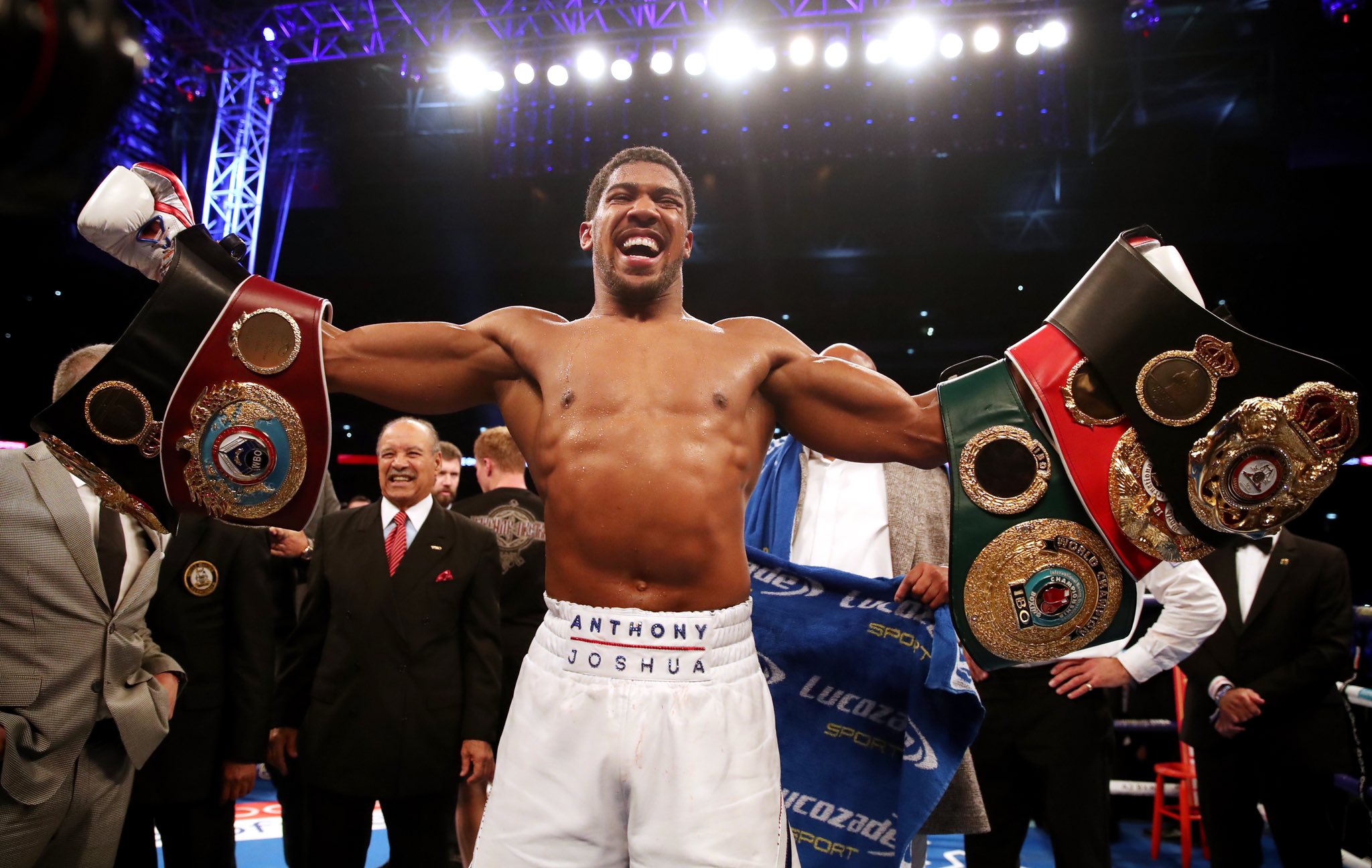 The WBA, WBO, IBF & IBO heavyweight Champion.   22 Fights 22 Wins 21 KO

Happy Birthday to Anthony Joshua. 