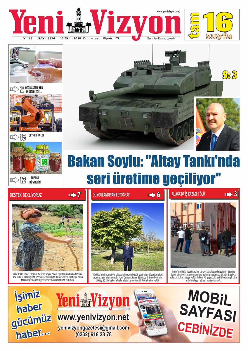yenivizyon gazetesi (@yenivizyong) on Twitter photo #Yenivizyon Gazetesi / Sayı 3374
yenivizyon.net/egazete/yeni-v…
#Aliağa #izmir #dto #Kütahya #Balıkesir #Uşak #Afyonkarahisar #Manisa #Denizli #Muğla #Aydın <a href="/AtillaSertell/">🇹🇷 Atila Sertel</a> <a href="/izmirbld/">İzmir Büyükşehir Belediyesi</a> #şehit <a href="/senolgok/">Şenol Gök</a> <a href="/chpizmiril/">CHP İZMİR İL BAŞKANLIĞI 🇹🇷</a> <a href="/PetkimOfficial/">Petkim</a> #Bilim <a href="/aydinsengul35/">Aydın Şengül</a> <a href="/Akparti/">AK Parti</a> #UNESCO #Yenivizyon Gazetesi / Sayı 3374
yenivizyon.net/egazete/yeni-v…
#Aliağa #izmir #dto #Kütahya #Balıkesir #Uşak #Afyonkarahisar #Manisa #Denizli #Muğla #Aydın <a href="/AtillaSertell/">🇹🇷 Atila Sertel</a> <a href="/izmirbld/">İzmir Büyükşehir Belediyesi</a> #şehit <a href="/senolgok/">Şenol Gök</a> <a href="/chpizmiril/">CHP İZMİR İL BAŞKANLIĞI 🇹🇷</a> <a href="/PetkimOfficial/">Petkim</a> #Bilim <a href="/aydinsengul35/">Aydın Şengül</a> <a href="/Akparti/">AK Parti</a> #UNESCO