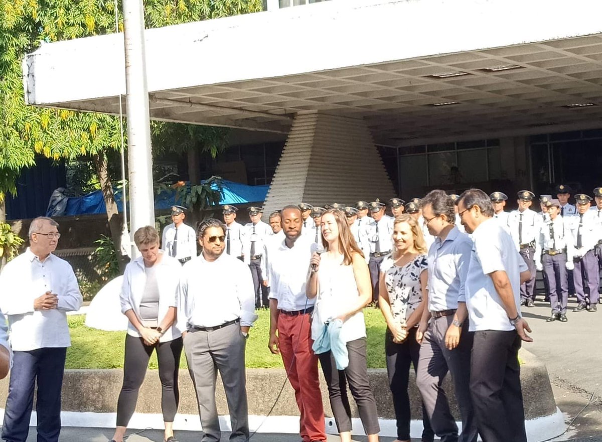 ABV_Australia's tweet photo. The #CSCPhils19 team attended the #flagraisingceremony at the Department of Science and Technology (DOST) feeling even more determined to start week 3 of their #IBMCSC journey in the Philippines. #IBMCSC #IBMCSCPhilippines @citizenIBM #CSCPH19 #CSCPHIL19 @DevConcepts https://t.co/YwfdeYaeNY