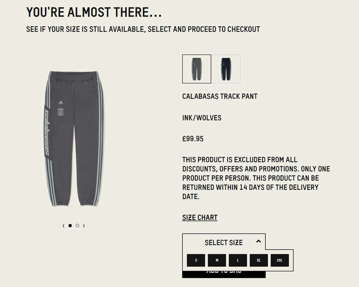 yeezy calabasas track pants ink wolves