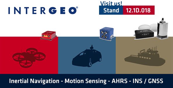 Whatever your application is, discover our latest inertial navigation systems and post-processing solutions (demo on the stand) during Intergeo! @InsideIntergeo