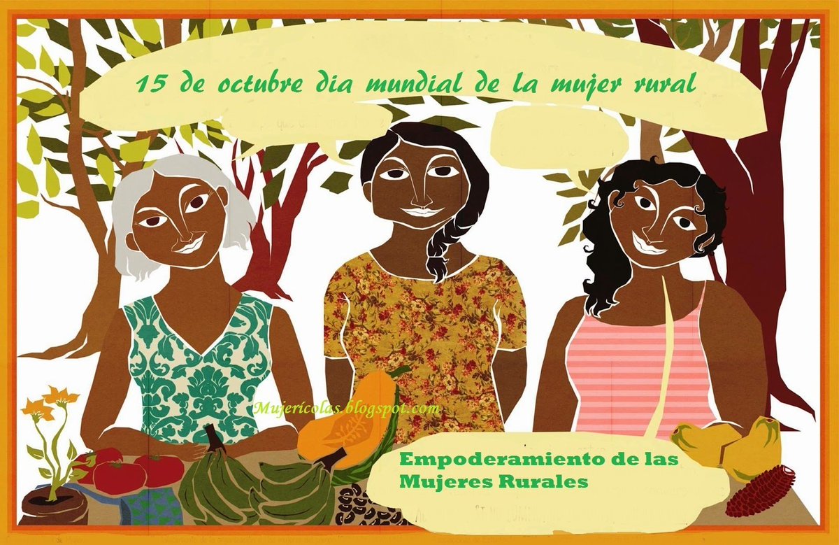 mujerpcaGR's tweet photo. Hoy es el día Internacional de la Mujer Rural.
Ejemplo de lucha por la erradicación de la pobreza a través del mundo agrícola y rural.
#15Octubre #MujerRural https://t.co/WjADuYWaQZ