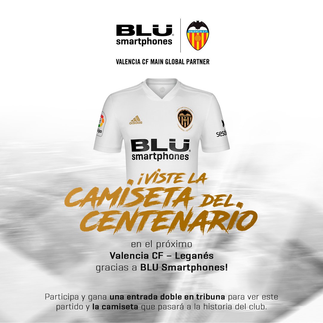 Valencia Camiseta 1º Adidas| Camisa centenario del Valencia CF.