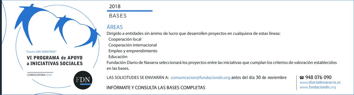 FundacionDN's tweet photo. Ya hemos lanzado el PAIS 2018 https://t.co/wxtvzWULst https://t.co/q6ec91gnIV