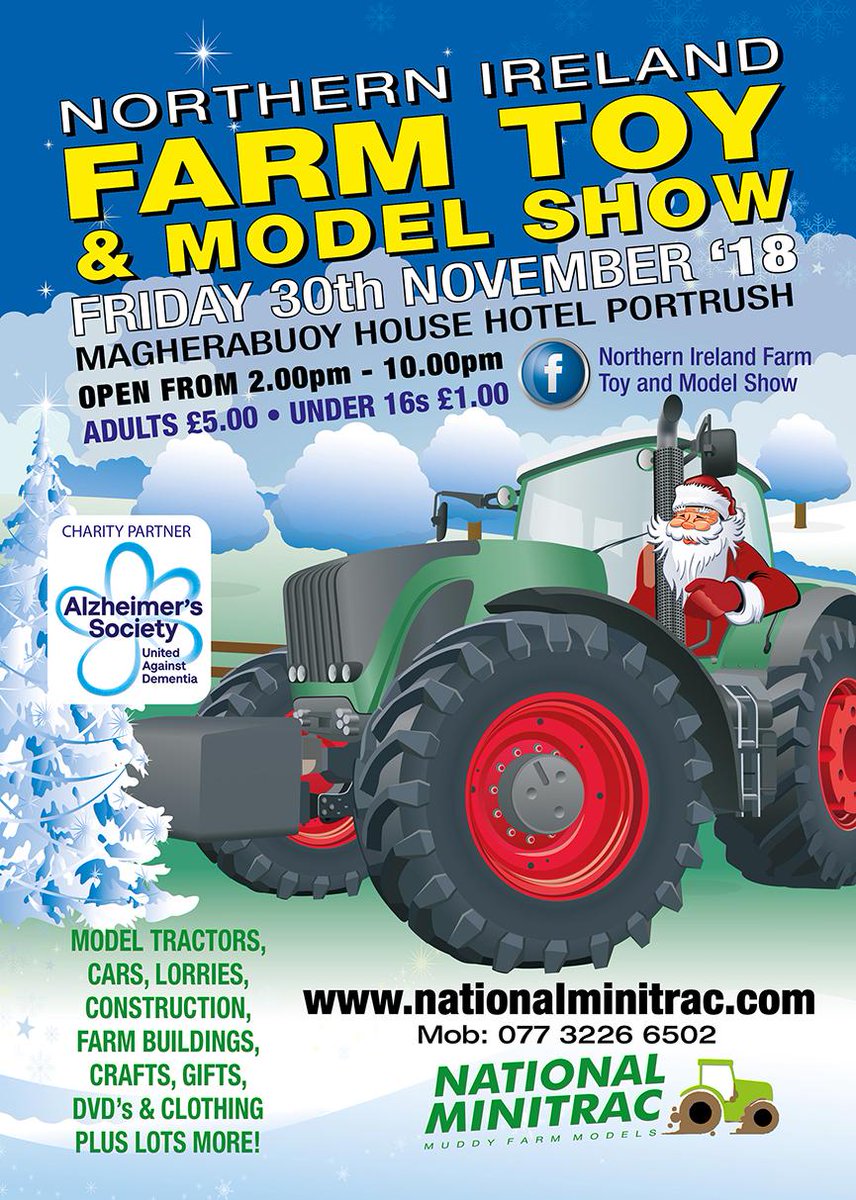 Muddyfarm Models (@minitrac) on Twitter photo We will be attending Northern Ireland Farm Toy and Model Show at <a href="/Magherabuoy_HH/">Magherabuoy Hotel</a> Portrush on Friday 30 November. We will be attending Northern Ireland Farm Toy and Model Show at <a href="/Magherabuoy_HH/">Magherabuoy Hotel</a> Portrush on Friday 30 November.