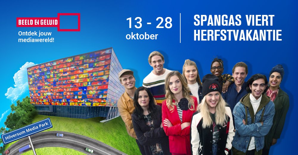 ★ SpangaS is deze vakantie bij <a href="/BeeldenGeluid/">beeldengeluid</a> . Ontmoet de acteurs, doe de test, knutsel props voor op de set of speel een scène na. Reserveer snel je masterclass en meet &amp; greet! Meer info: ow.ly/jbTY30mequg 
#kidsprooftip #hersftvakantie #eropuit