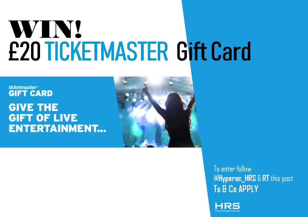 Hyperec_HRS's tweet photo. #Competition #giveaway #WIN a £20 Ticketmaster Gift Card! To be in with a chance, simply RT and follow @Hyperec_HRS 

#music #sports #comedy #concerts #theatre #arts #family #tickets #entertainment #holidays #Christmas #family https://t.co/vcMOqQeBVT
