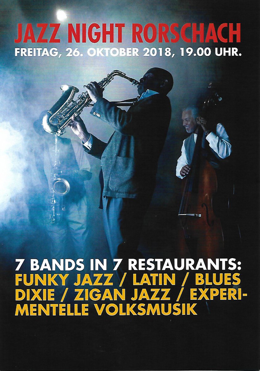 Note_Noire's tweet image. Note Noire in Rorschach (Switzerland) // October 26, 2018 // #jazz #rorschach #jazznightrorschach #notenoire