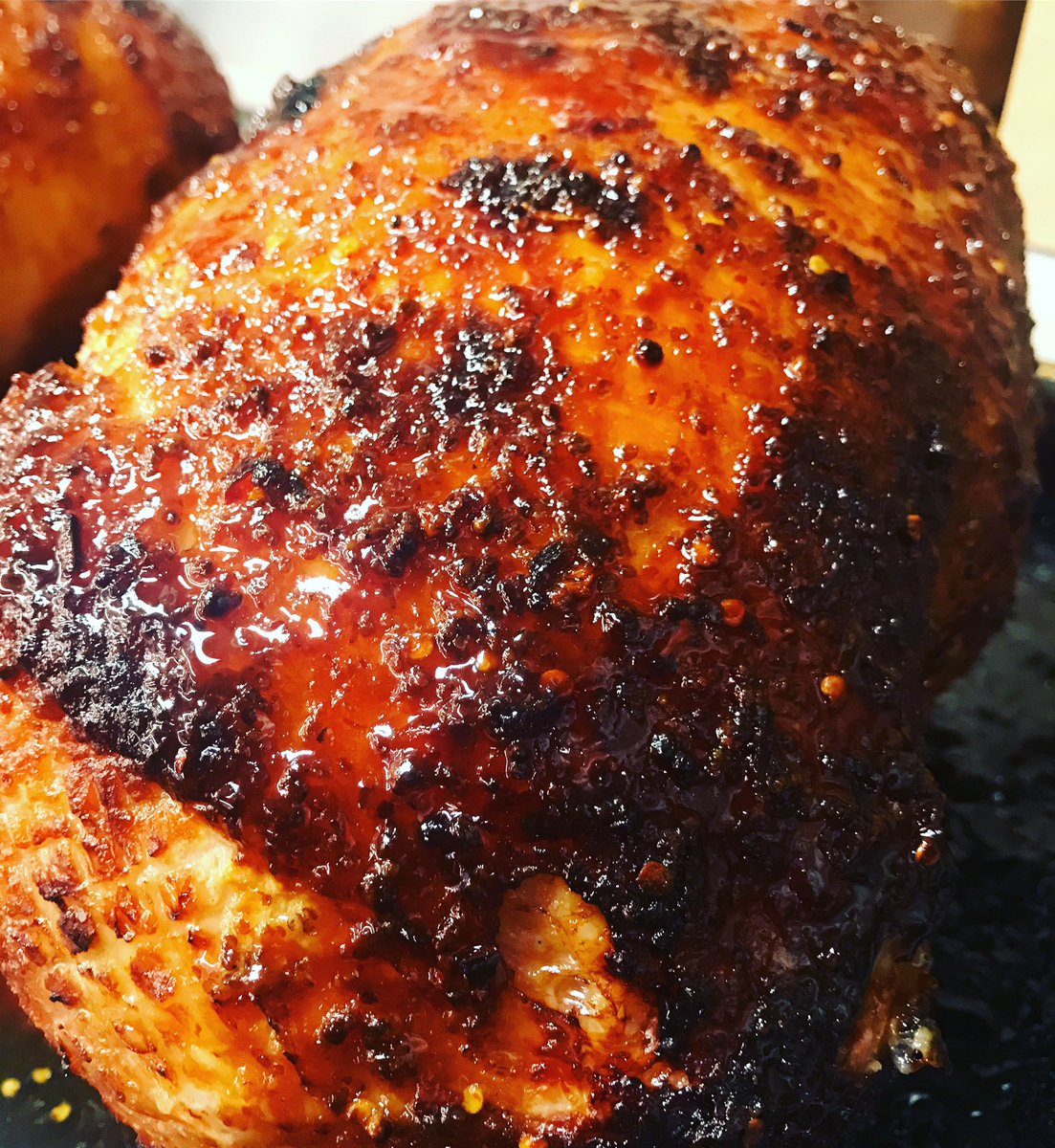 NDVCafe's tweet image. Honey and Mustard Roasted Ham #cheflife #lunch
