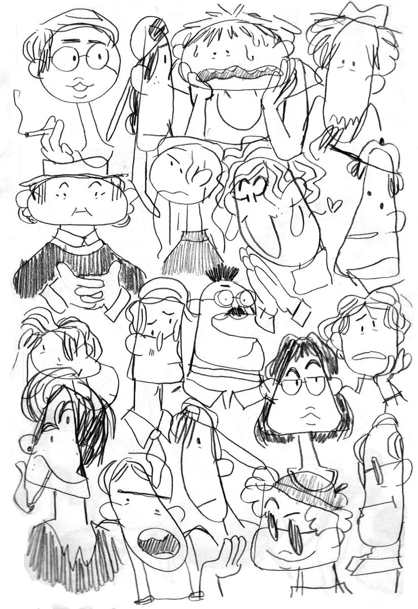 a lotta these are from when i moved to l.a. broke &amp; dumb. i drank a lot and doodled a lot on the metro. i was so bummed out but loved drawing 