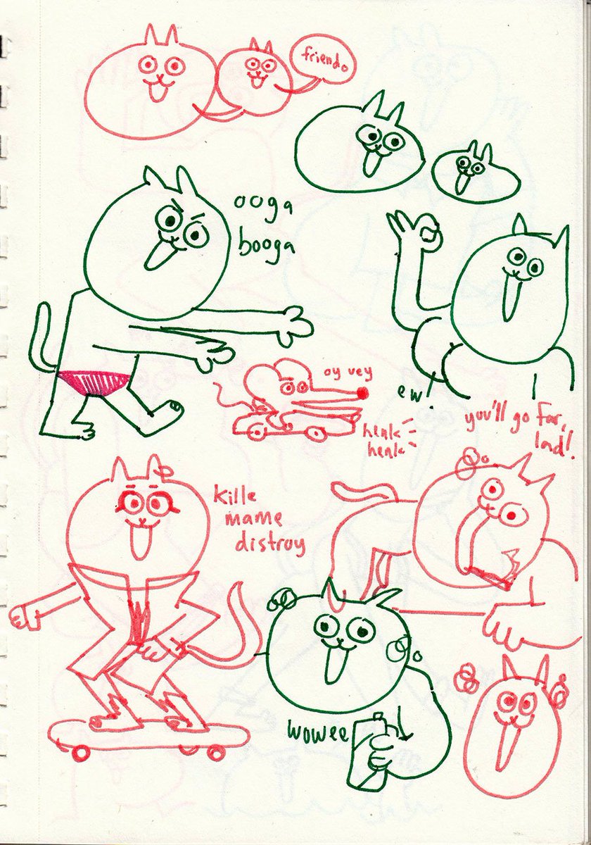 a lotta these are from when i moved to l.a. broke &amp; dumb. i drank a lot and doodled a lot on the metro. i was so bummed out but loved drawing 