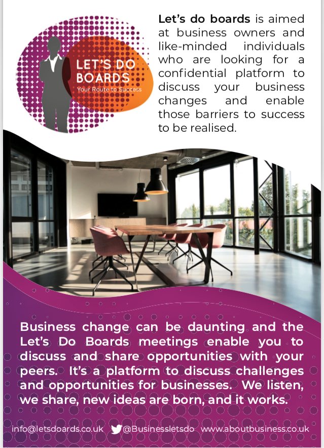 Businessletsdo's tweet photo. Checkout our new leaflet for #LetsDoBoards Still a few places for the Glossop launch on 18 October. Book https://t.co/YhnRE7iKqT @Glossop_Hour https://t.co/mkJINL9gUt