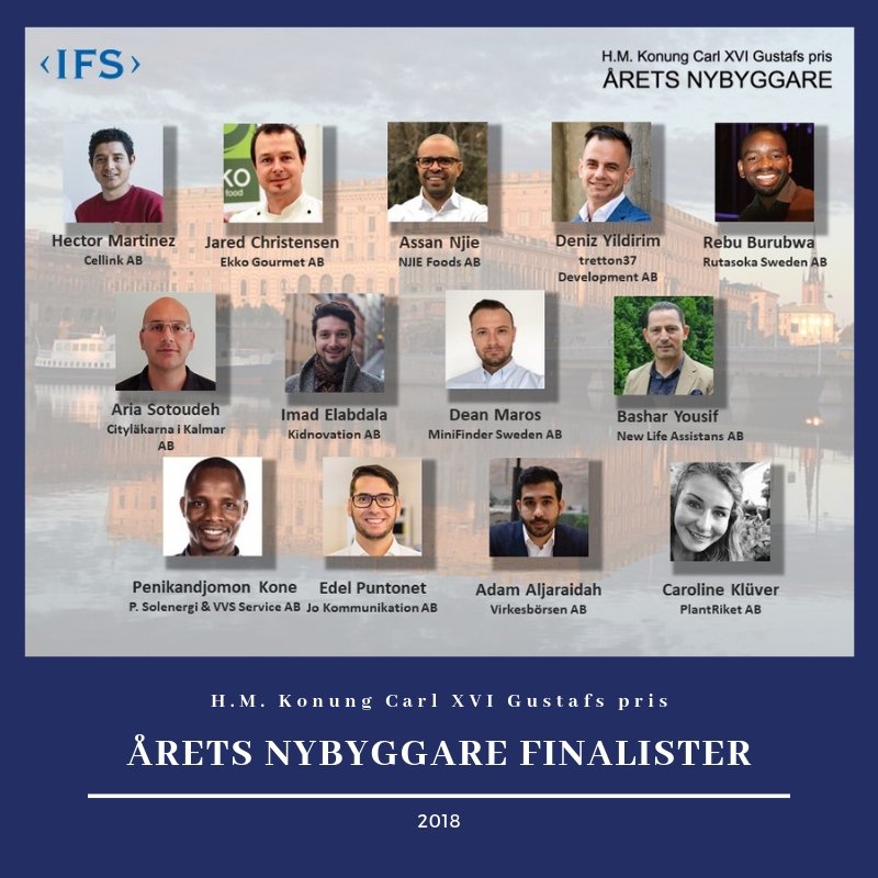 ifs_stiftelsen's tweet photo. I morgon är det final för Årets Nybyggare 2018. Konungen delar ut priser på Kungliga Slottet. Spännande. Vem vinner? Läs mer på https://t.co/d8nLUfcgdN #Åretsnybyggare #Stiftelsenifs https://t.co/ApBTSIWwBO