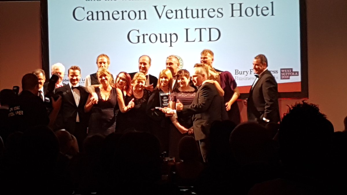Congratulations to <a href="/cameronventures/">thecameronadventures</a> Priory Hotel  2018 winner of #bfpawards 'Best Business'. Well deserved big win for @prioryhotelbs #cameronventures #natwestcomm <a href="/buryfree/">Bury Free Press</a>