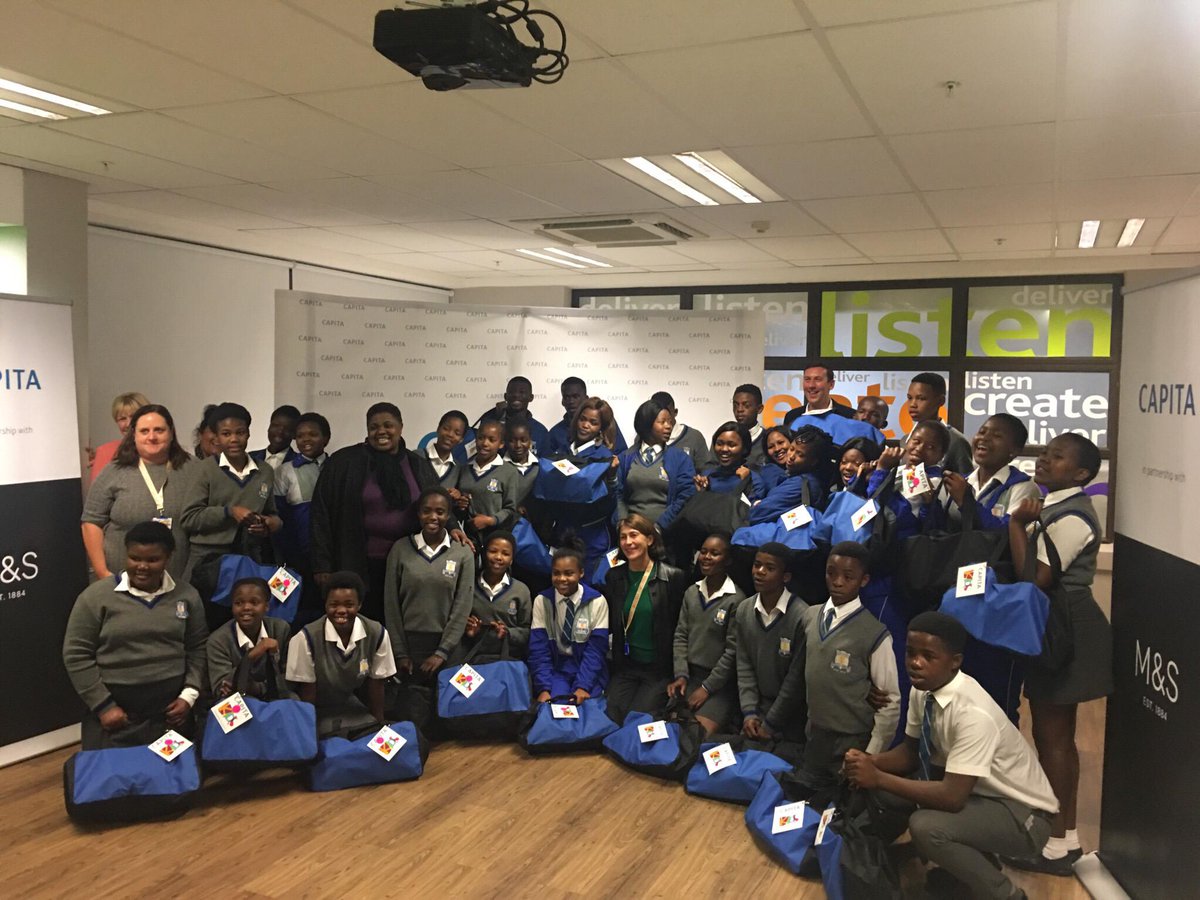 This has been a brilliant combined effort of teams from both businesses in South Africa and the UK, and thanks to all of those involved, we have made some young people very happy! An uplifting and inspiring day for us all.
<a href="/rickyatcsr4u/">Ricky Alfred</a> 

#partnerships #employability #youngpeople