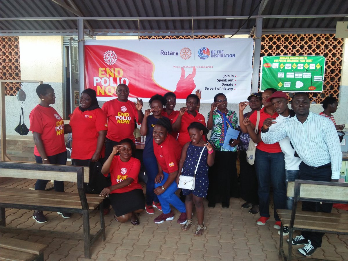 Kalmzderek's tweet photo. Weekend well spent @ROCK_Kampala #BreakALeg18 and #EndPolio awareness campaign by the @RotaryUganda TRF team. I choose to have fun and serve. https://t.co/5Tz0ERzHZa