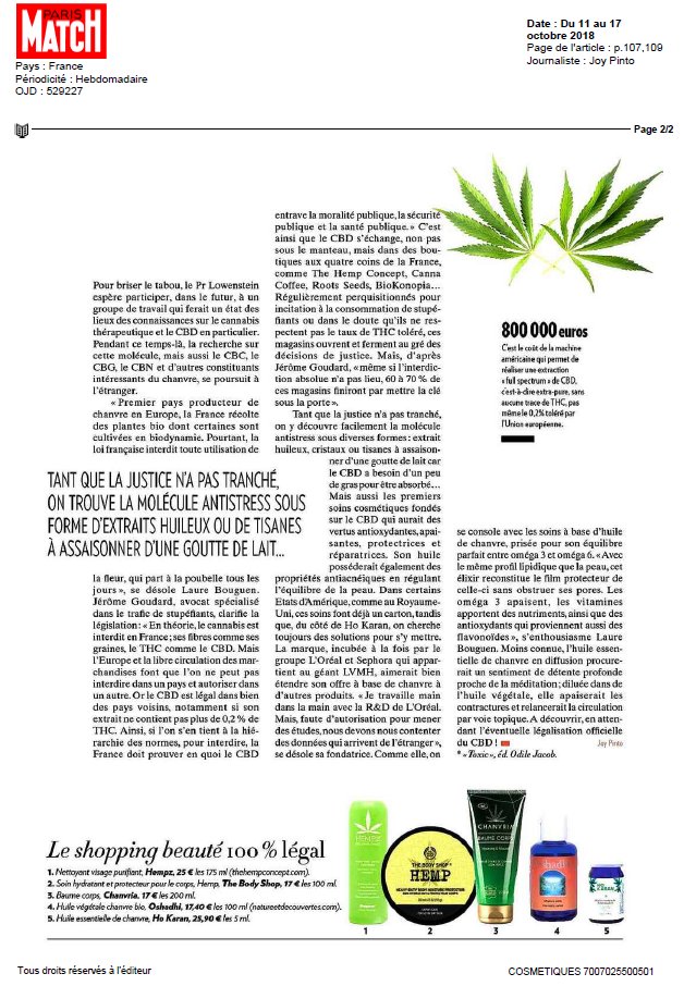 Nouvelle parution CHANVRIA dans <a href="/ParisMatch/">Paris Match</a> !