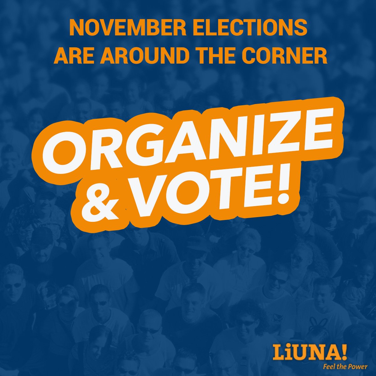 LIUNA's tweet photo. In a few weeks we will decide who controls Congress, statehouses, legislatures and local governments across the country.  You have the power to protect or destroy our jobs, benefits and union way of life!  #GOTV #MondayMotivation https://t.co/1mxOq3301q