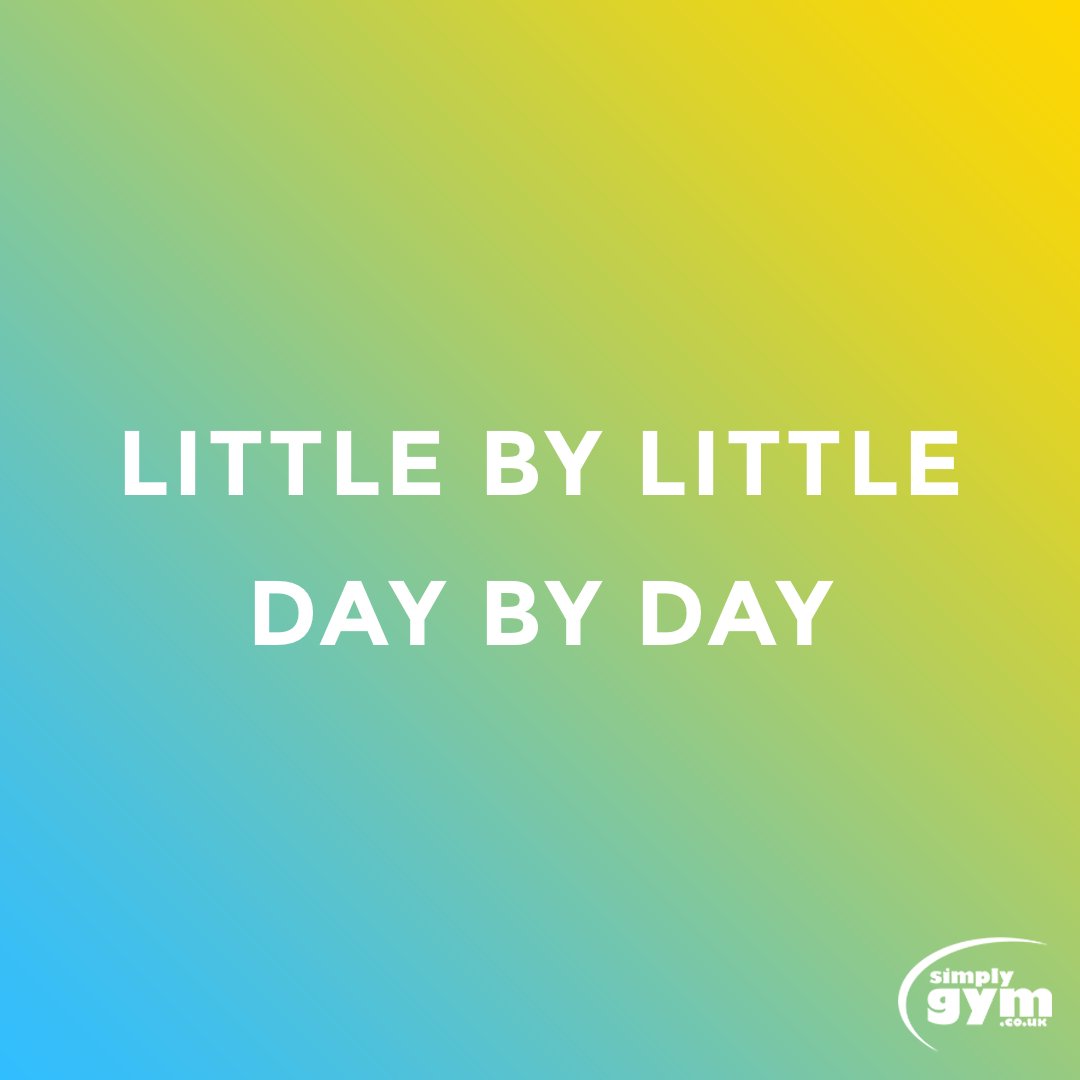 SimplyGymHQ's tweet image. Have a taste of #MotivationMonday, don't be so hard on yourself but just take it one day at a time. After all, small progress is better than no progress. Take it little by little, have confidence in yourself and give yourself some #SimpleLove.