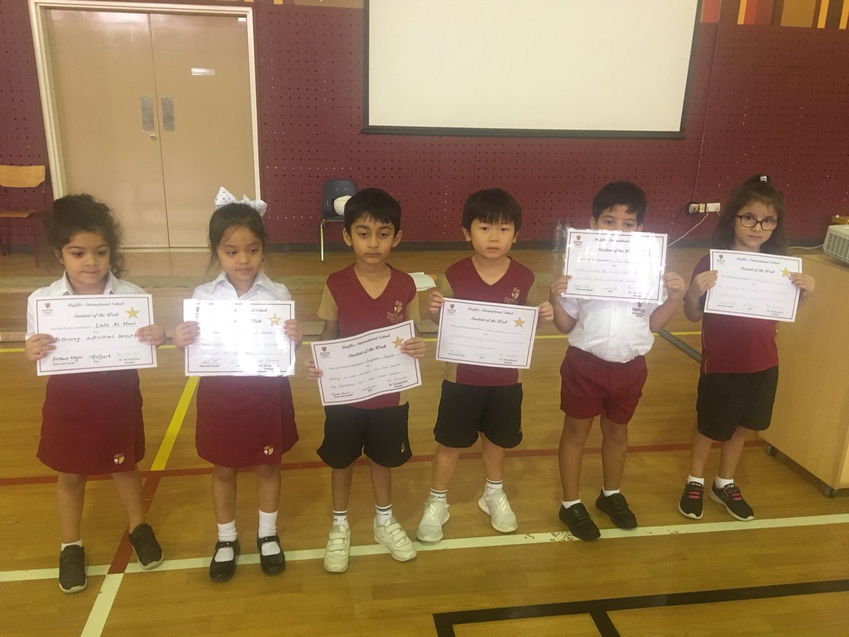 Congratulations to our students of the week! #RafflesISacheivement #RafflesISyear1