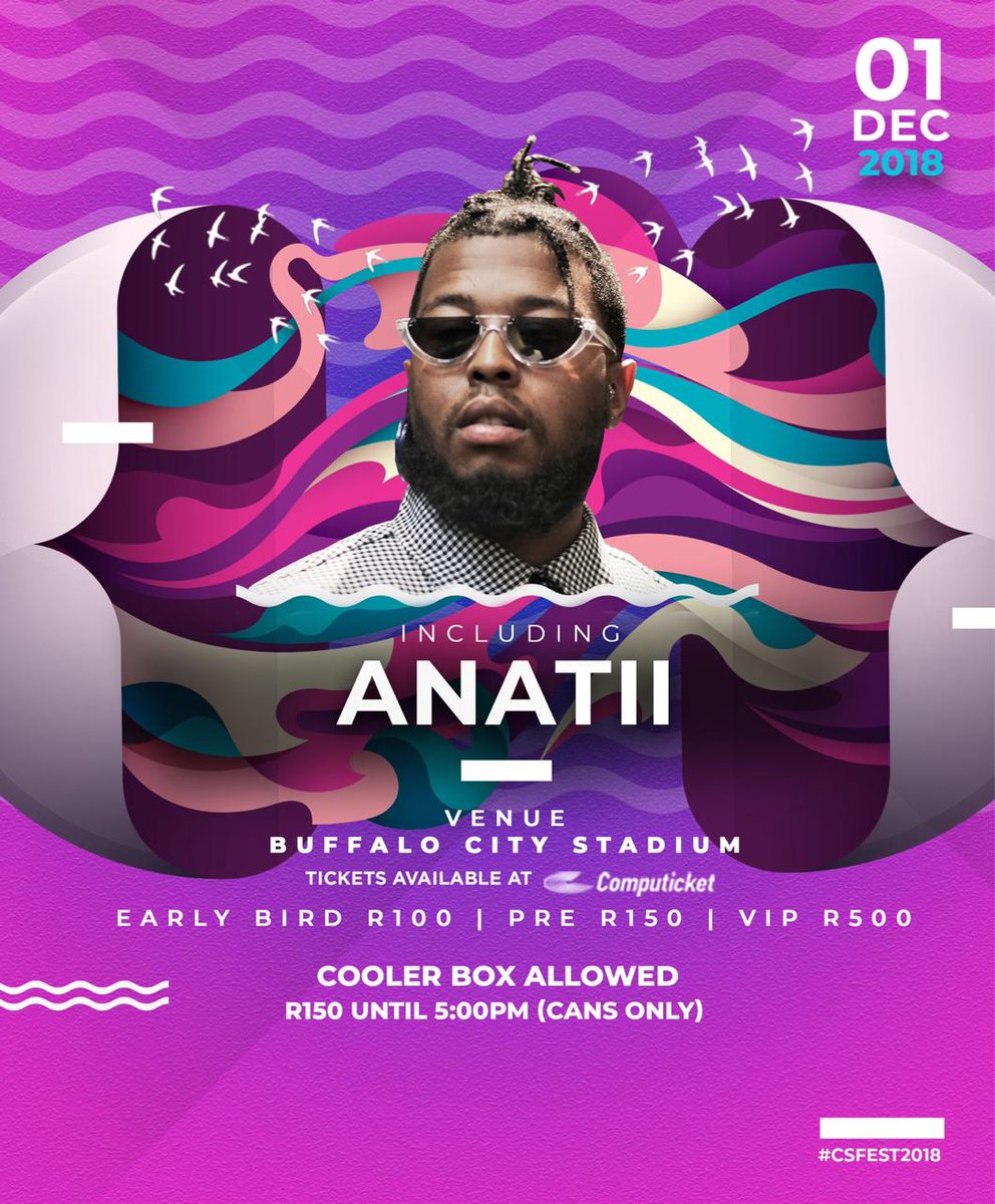 azabe_lulutho's tweet image. Ladies and Gents

Cruel Summer Festival 2018

Brings you ANATII🔥🔥🔥

#CSFEST2018
#GetYourTicketsAtComputicket
#01December