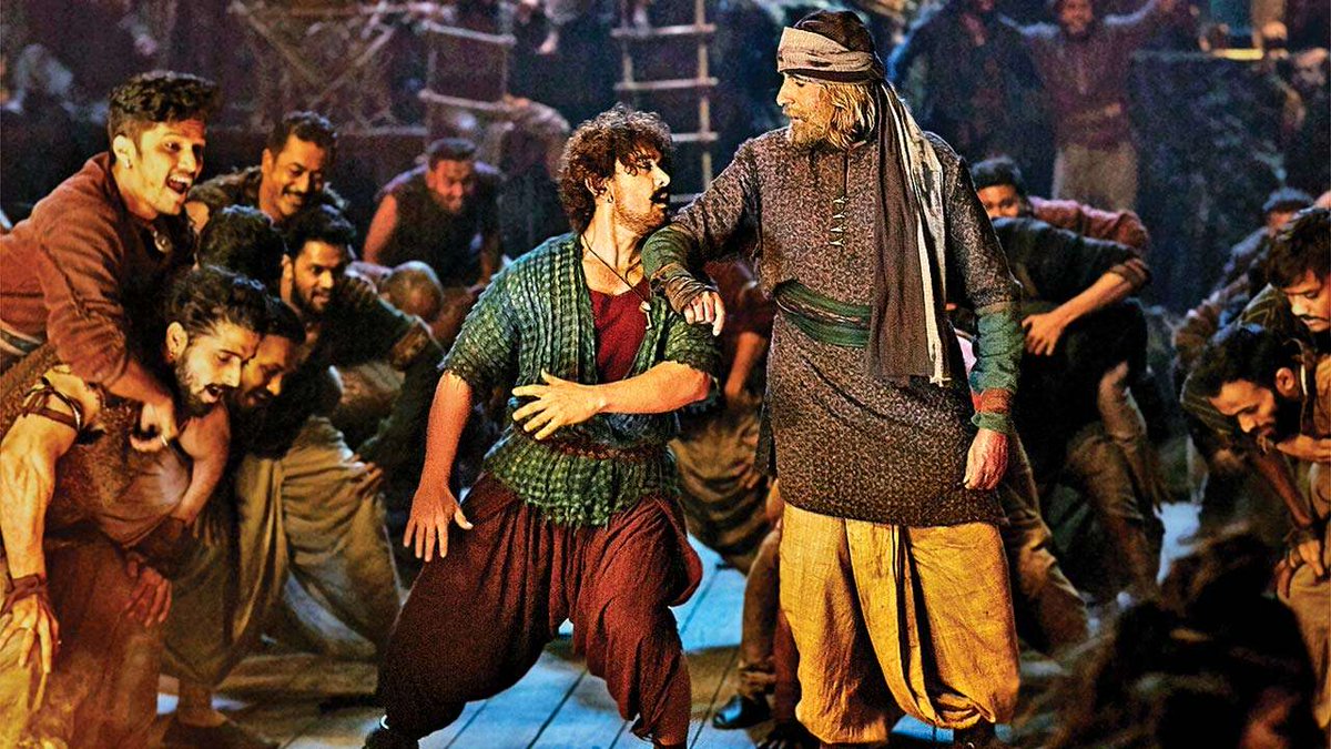 Karma_Design_'s tweet photo. #ThugsOfHindostan First time in history, Amitabh Bachchan and Aamir Khan will dance together on screen for the song #Vashmalle. R u excited? #Vashmalle #BollywoodMovies #FreshBoxOffice https://t.co/Y86JJDF2LB