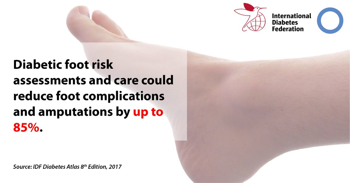 IntDiabetesFed's tweet photo. Foot complications are among the most serious and costly for people with #diabetes, accounting for up to one third of all #diabetes costs. Find out more https://t.co/i9P0M9y5tq https://t.co/nbWB23mYXg