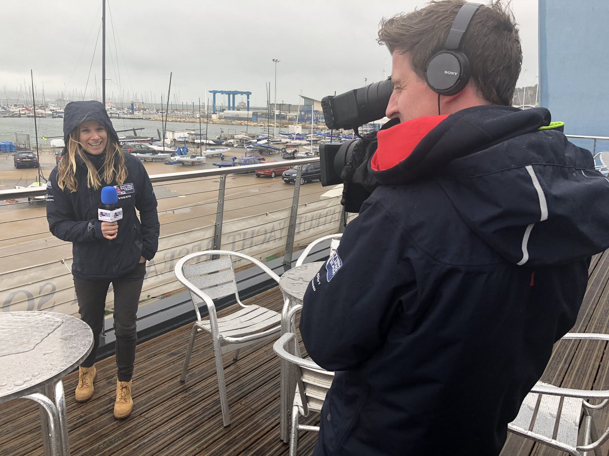 BritishSailing's tweet photo. What a day to be filming at the @BritishSailing Team Performance Pathway camp at @WPNSA! Glad we’ve got our @mustoclothing wet weather gear! #dogsoffchains #britishsailingteam https://t.co/WF0TJ67Vxo