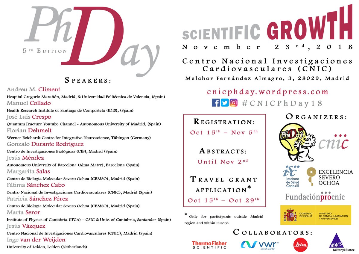 Finally the day that you were expecting has arrived!!!
Don't be late and register today #CNICPhDay18
cnicphday.wordpress.com