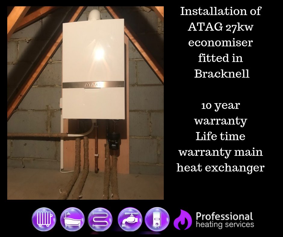 PHS_Berkshire's tweet photo. Another recent project recently completed in a property in #Bracknell Installation of ATAG 27kw economiser
with 10 year warranty and Life time warranty main heat exchanger. #HappyCustomer https://t.co/WQPBvCFj3I
