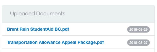 BrentRein's tweet photo. Hi @studentaidbc. The processing dates/times posted on your website are not true - I sent in for a transportation allowance on August 27th and haven't heard anything.  Clearly you're not processing as of Sept 7th. It's been 7 weeks - there's no excuse for that! #bcpoli https://t.co/ZJBEosOm1d