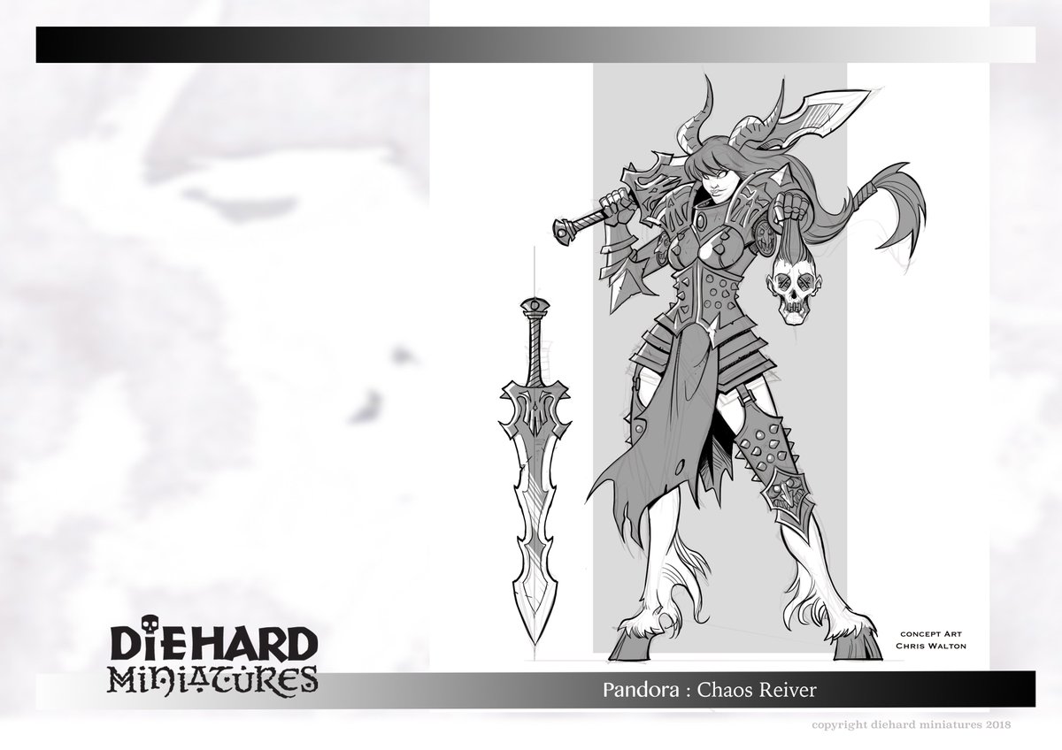 Tim_Prow's tweet image. Hi Guys! Our #DiehardMiniatures KS is 95% funded and we will shortly be hitting the stretch goals! If you've not been able to see the site yet come take a look!
kickstarter.com/projects/dieha… 
 We've new concept art in from the talented @Cwalton73  All 4 Chaos Reivers :)