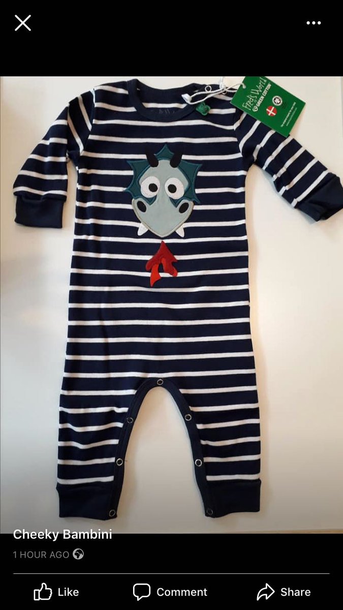 BambiniCheeky's tweet photo. Super cute, organic cotton Dragon romper on its way to a new baby boy in Wales!
@BambiniCheeky @LoveBelper #organiccotton #dragon #fredsworld #kidswear #shoplocal https://t.co/arGICiMjZL