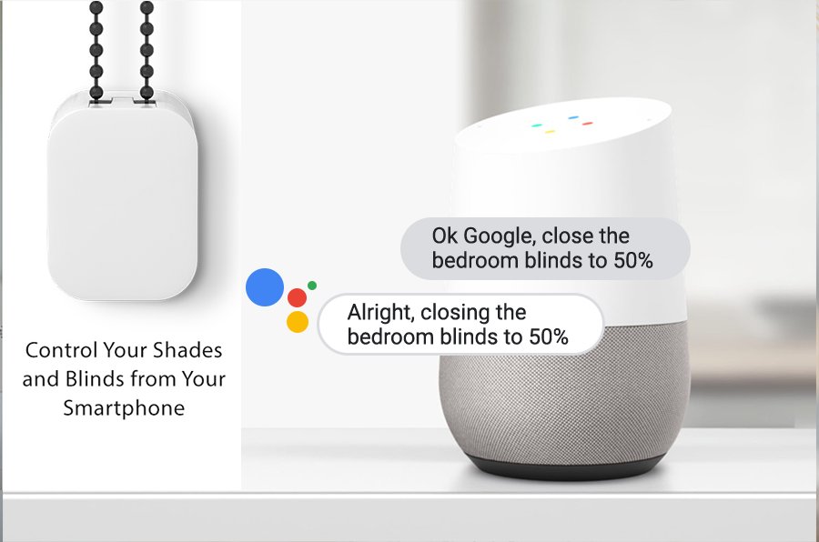 google home window blinds