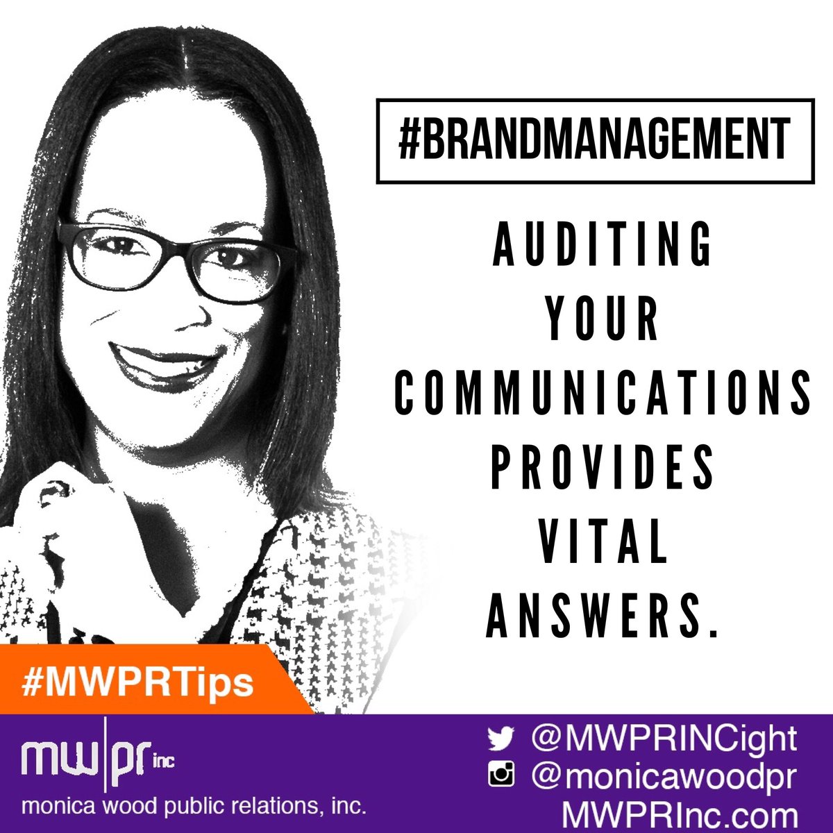 MonicaWoodPR's tweet image. Auditing ur communications provides vital answers. A qrtrly audit 2ur internal/external communications processes, platforms, placements &amp;amp; positioning can look like this &amp;gt;
Conduct Audit + Gather Answers + Embrace Awareness + Make Adjustments = Celebrate Accomplishments #mwprtips