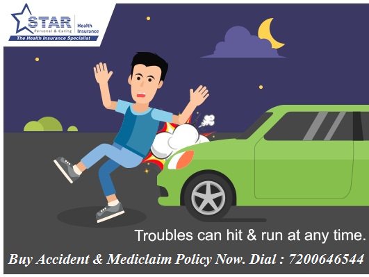 starkarthik2011's tweet photo. Troubles Can Hit and Run at any Time. 
Buy Star Personal Accident &amp; Family Mediclaim Policy Now .
Keep Your Family Protected In Unforeseen Circumstances. 
For More info Call or SMS or Whatsapp 7200646544
#Road Accident #Personal Accidental Insurance 
#Family Mediclaim Insurance https://t.co/k2pmQzbUaL