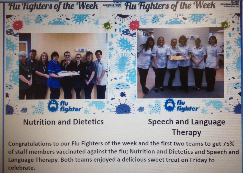 Congratulations to some great early #flufighters @QEGateshead